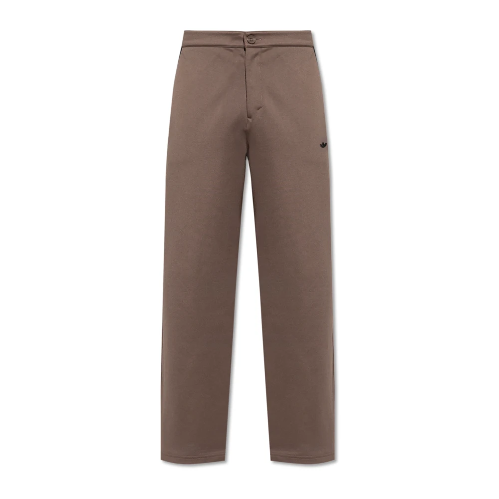 adidas Originals Broek met logo-vormige applicatie Brown Heren