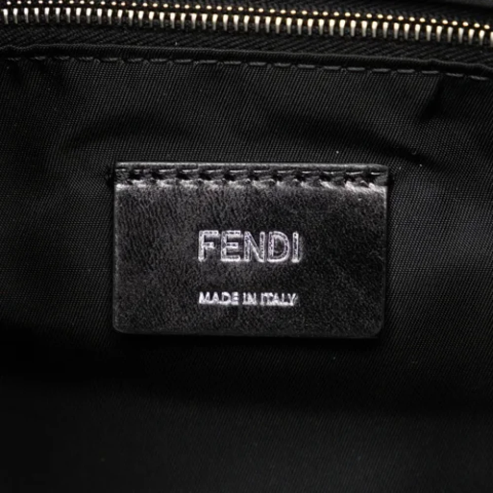 Fendi Vintage Pre-owned Canvas shoulder-bags Black Dames