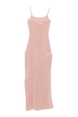 tie dye knit dress Long tie-dye dress in fluid knit