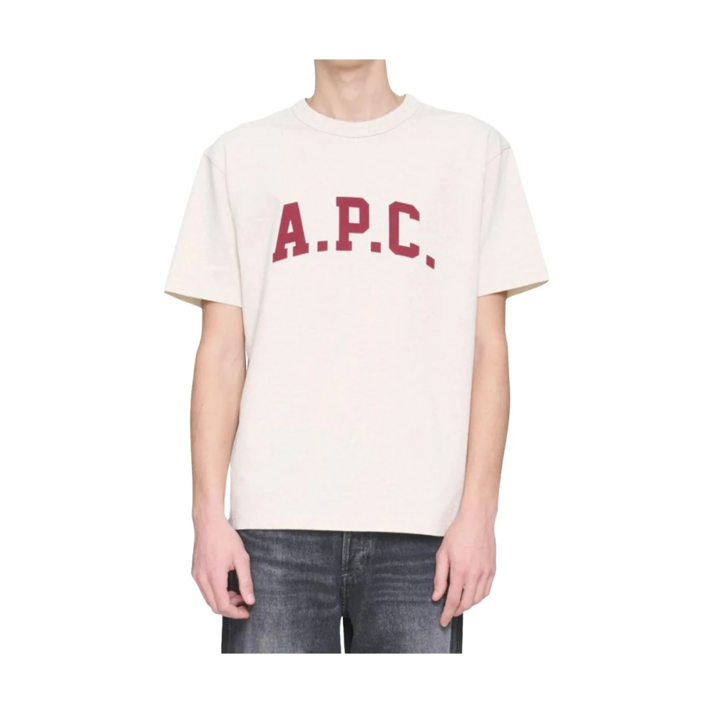 A.p.c. - Tops > T-Shirts - Beige - A.p.c. - Modalova