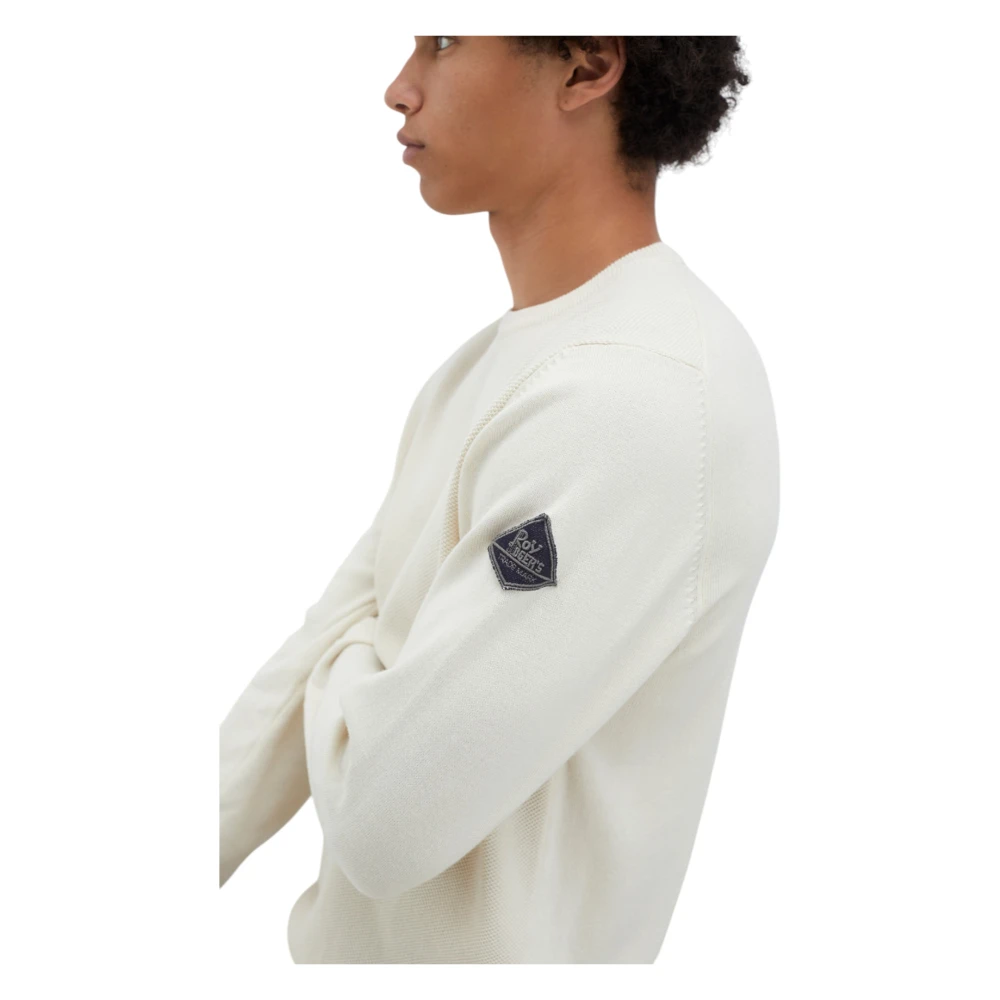 Roy Roger's Trui met ronde hals Beige Heren
