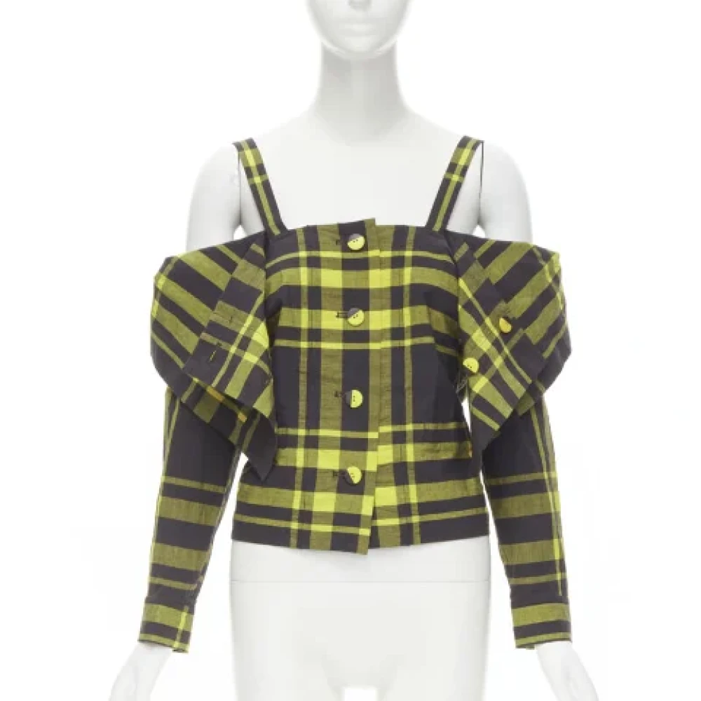 Issey Miyake Pre-owned Cotton tops Yellow Dames