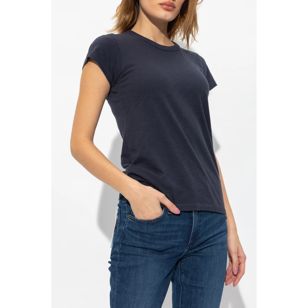 Rag & Bone T-shirt van biologisch katoen Blue Dames