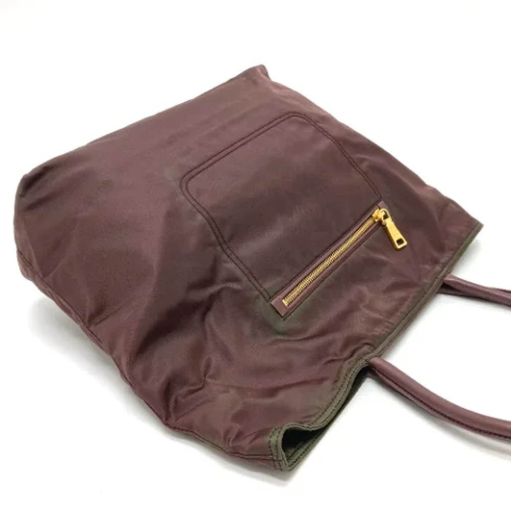 Prada Vintage Pre-owned Leather prada-bags Purple Dames