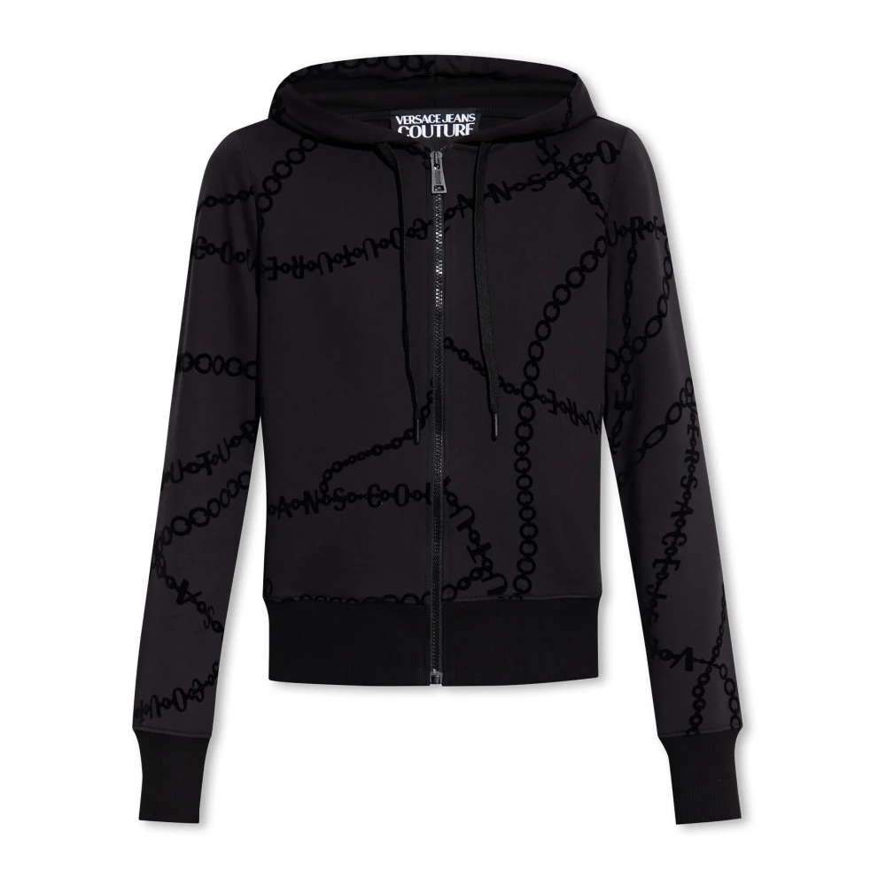 Versace Jeans Couture Rits hoodie Black Dames