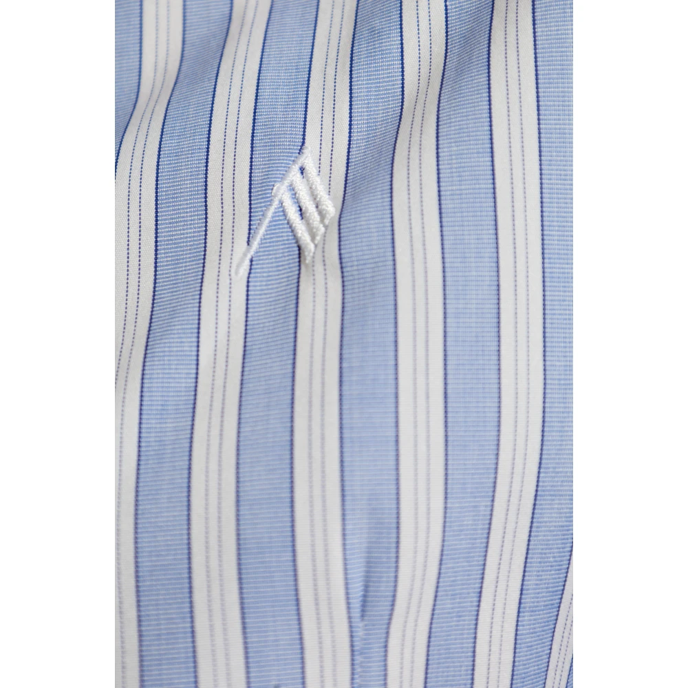 The Attico Shirt met logo Blue Dames