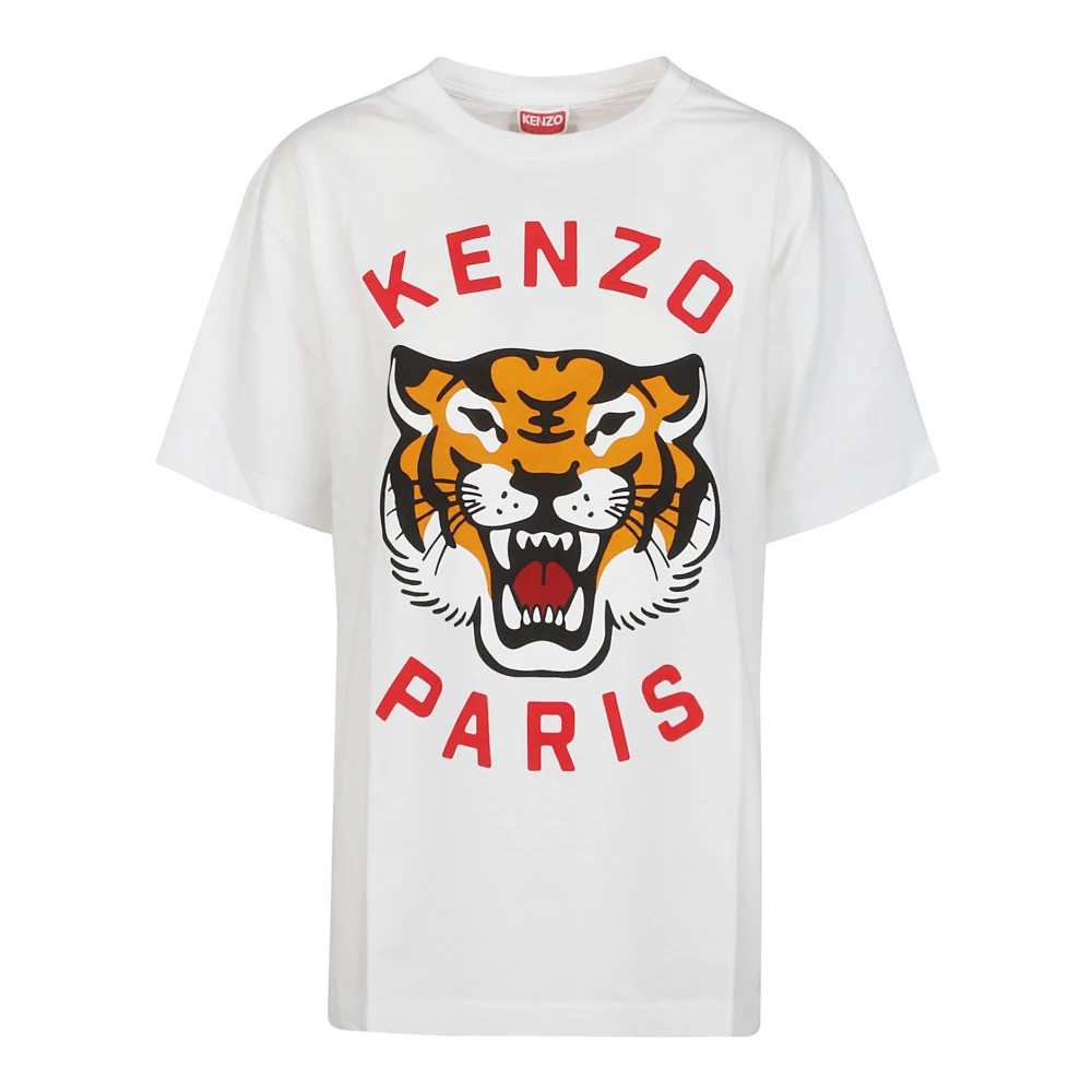 Kenzo Lucky Tiger Oversize T-Shirt White Dames