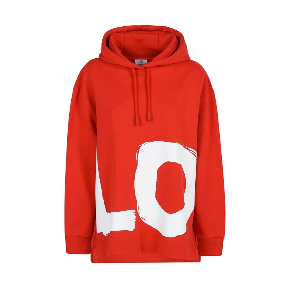 Sudadera discount roja oversize