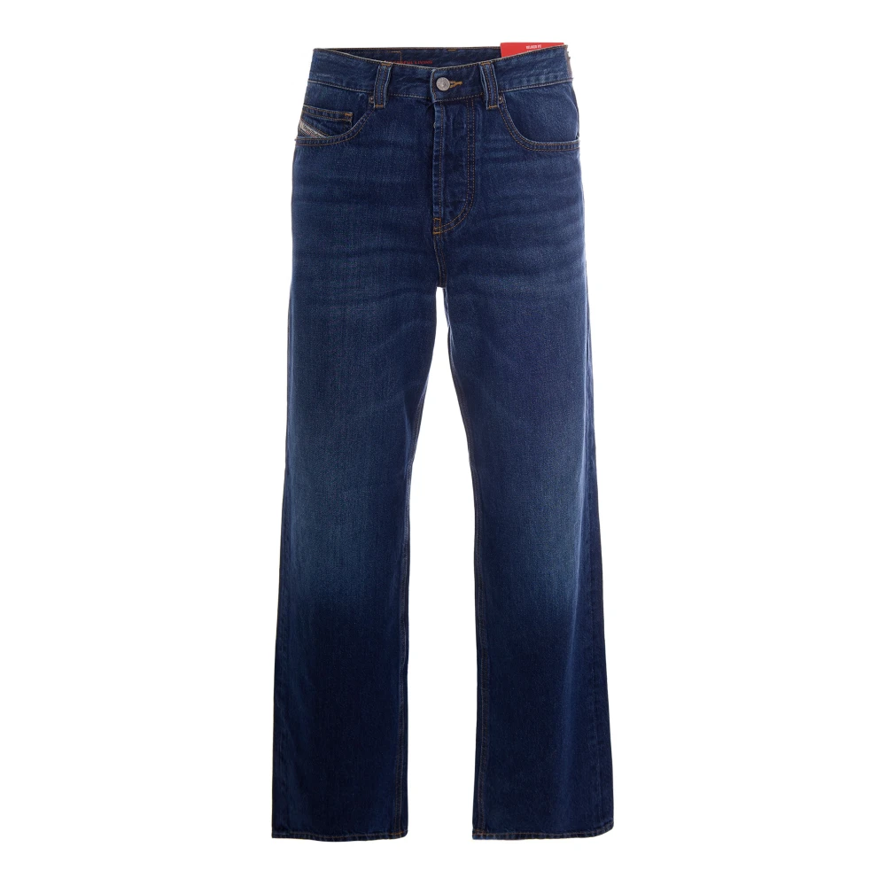 Diesel Blue 2001 D-Macro Jeans - Male - Straight Fit Jeans - W30 - Jeans