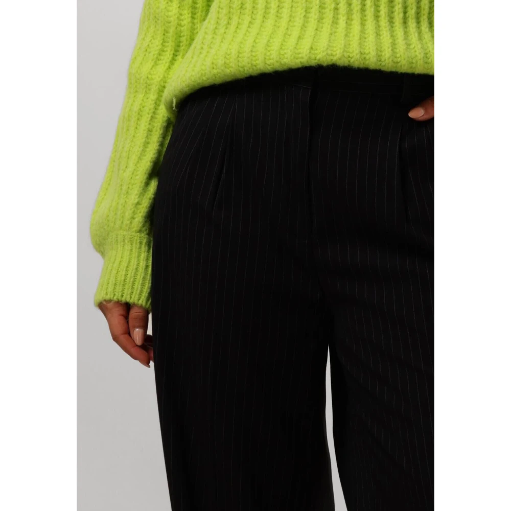 Catwalk Junkie Elegante Straight Leg Tailored Broeken Black Dames