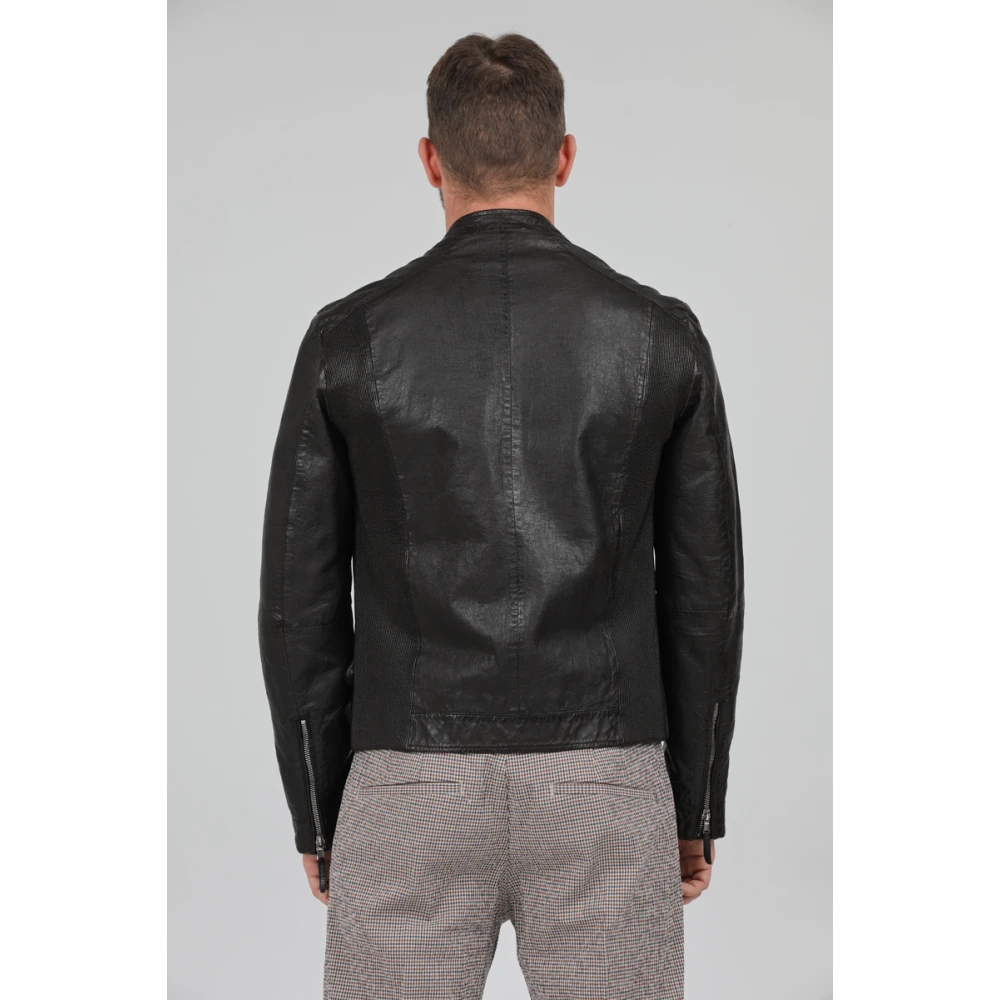 The Jack Leathers Leather Jackets Brown Heren