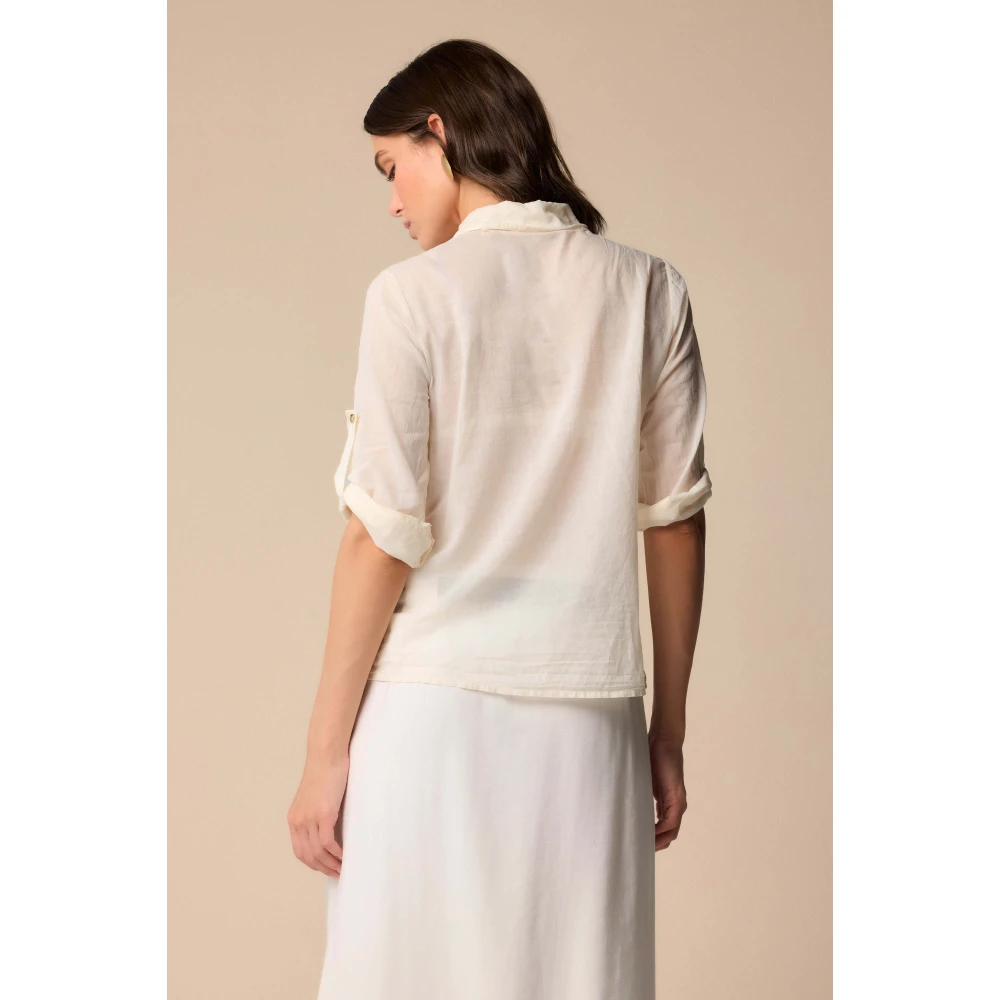 Kocca Luxe Melkroom Blouse White Dames