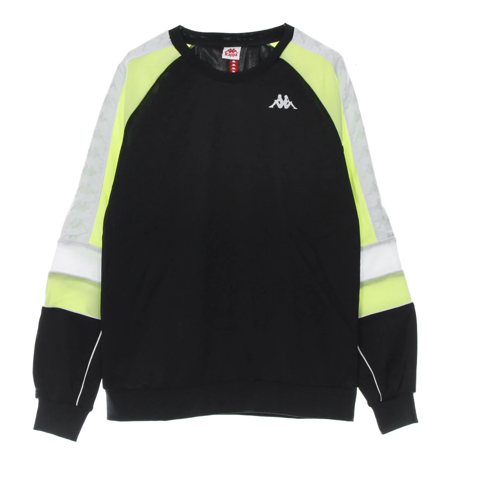 Kappa Lichtgewicht Crewneck Sweatshirt Zwart Groen Black Heren