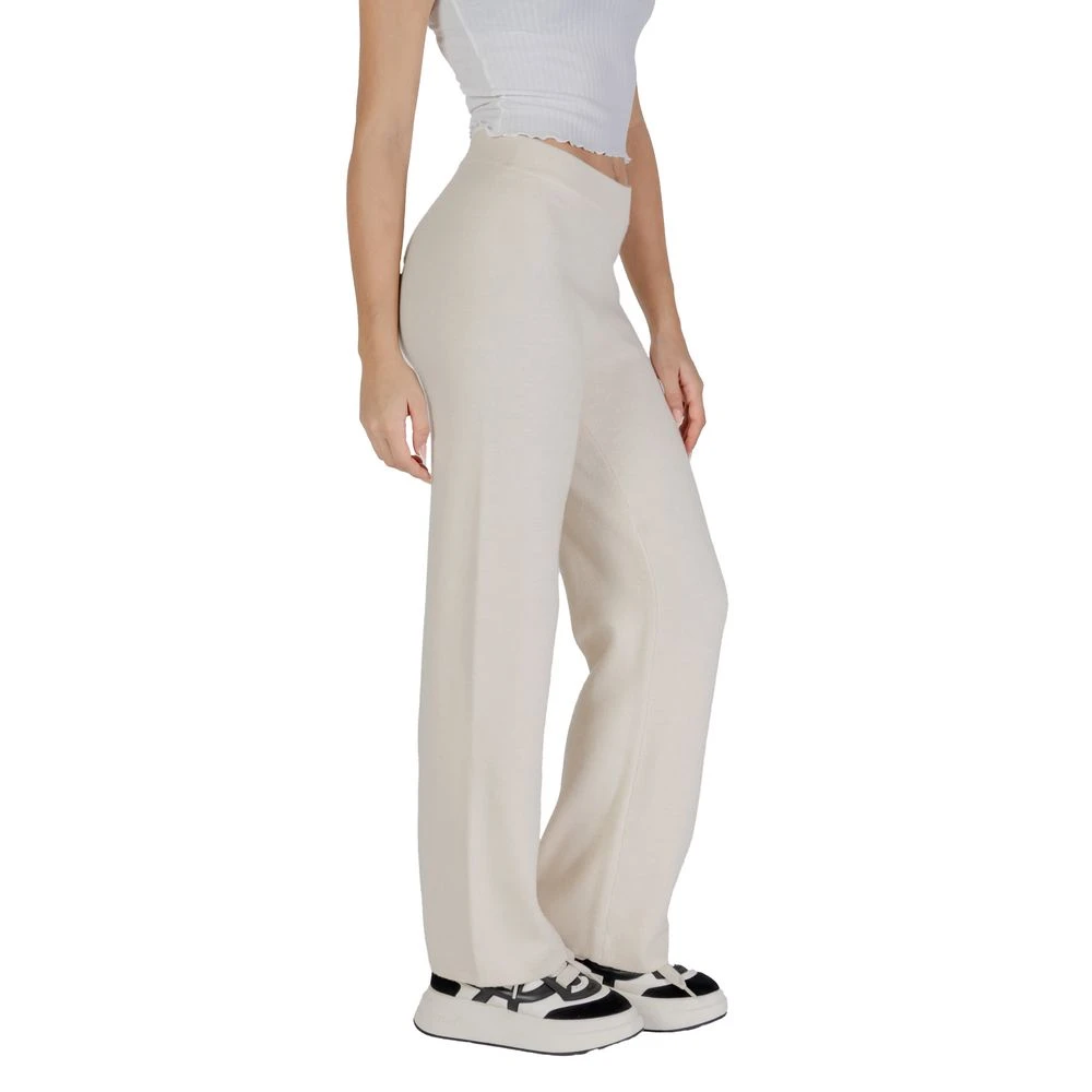Vero Moda Crème Viscose Jeans & Broek White Dames