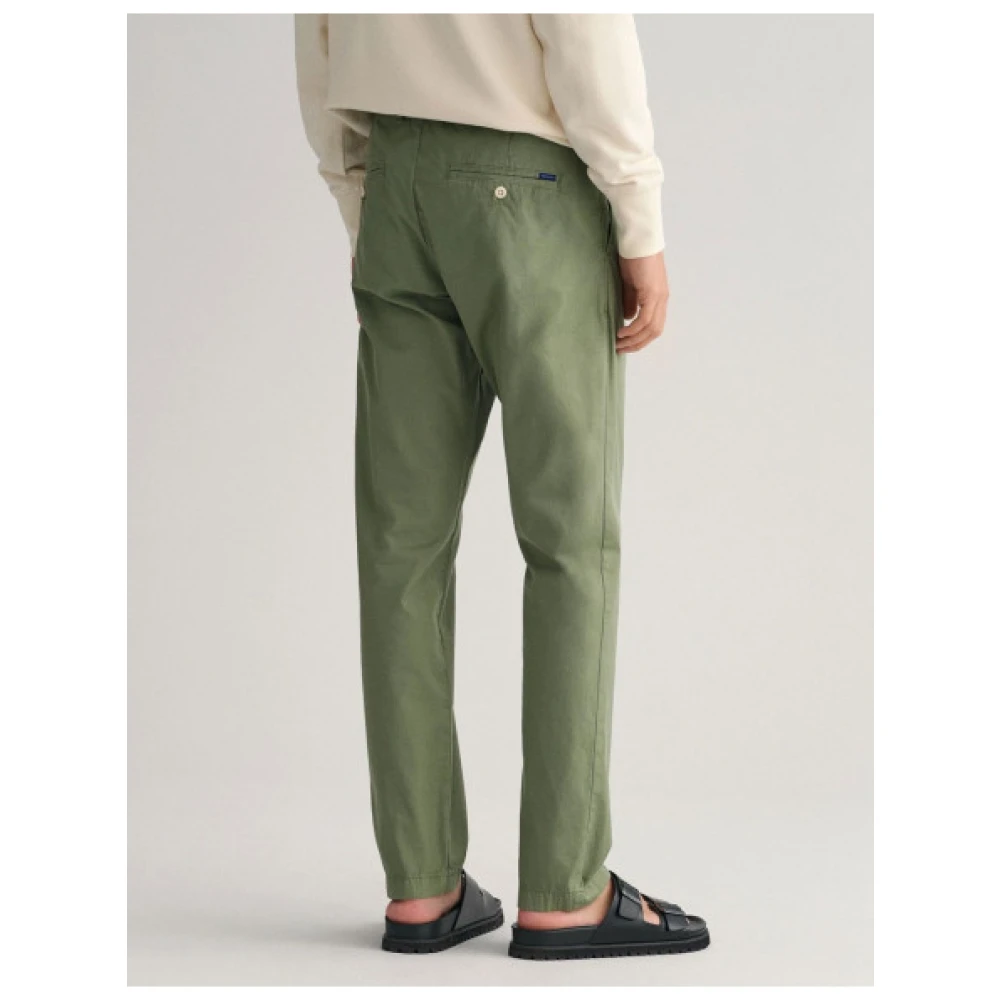 Gant Slim Fit Chino Broek Hallden Green Heren