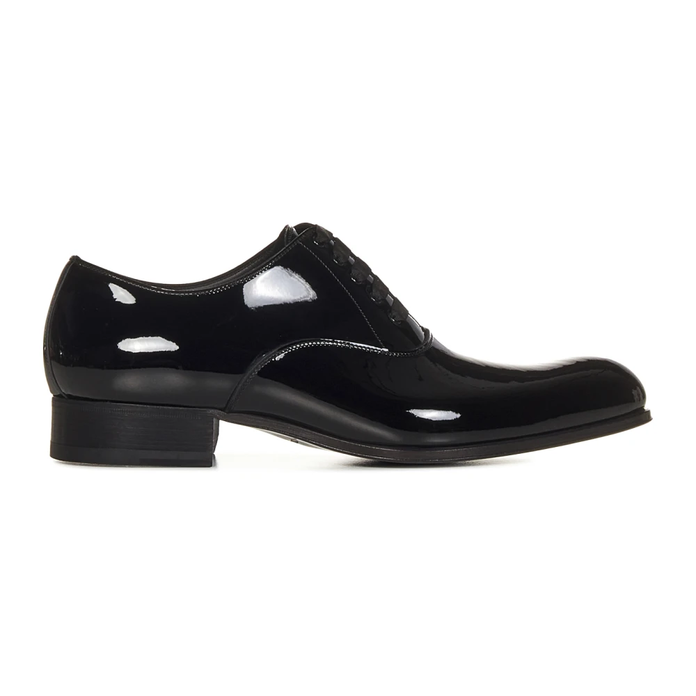 Tom Ford Zwarte platte zakelijke schoenen voor heren Black Heren