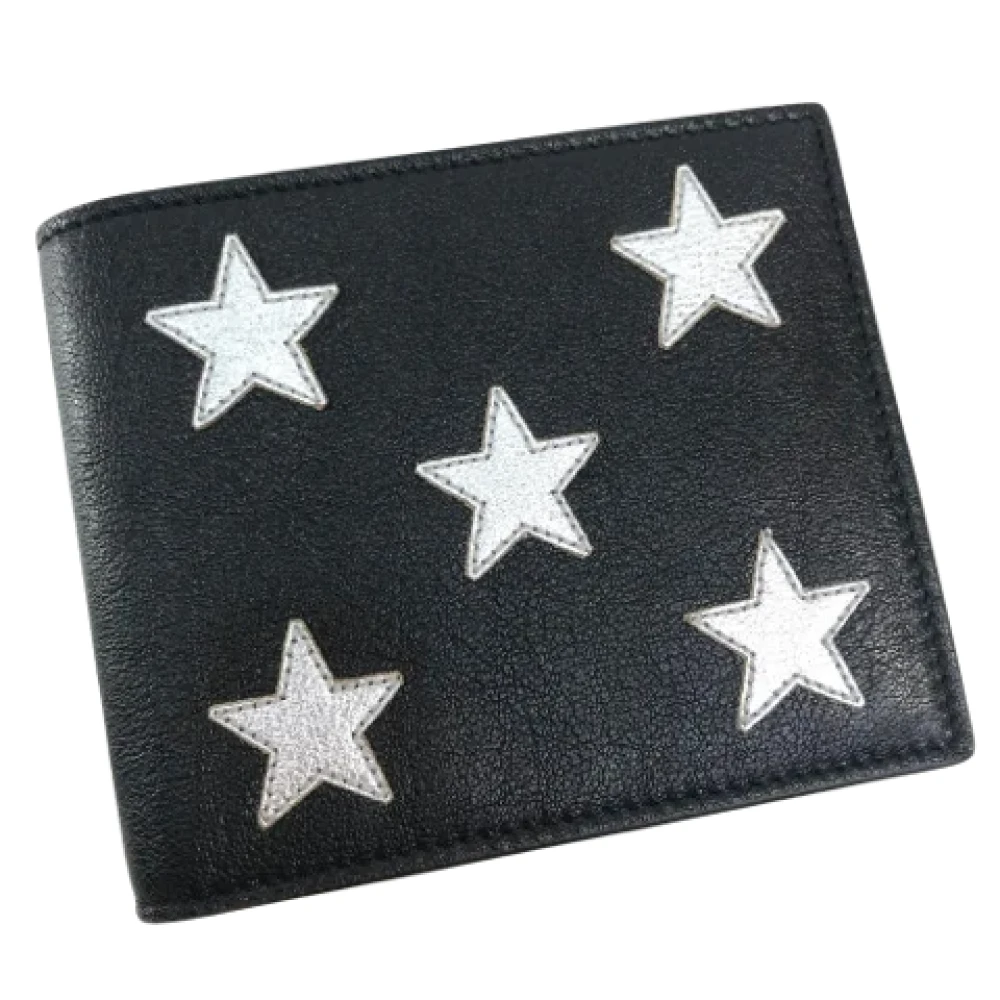 Yves Saint Laurent Vintage Pre-owned Leather wallets Black Heren