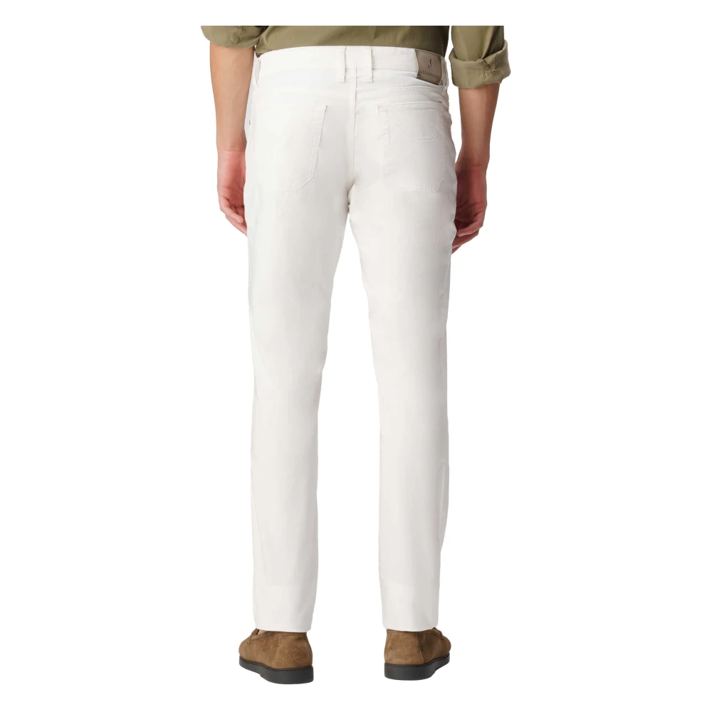 Jeckerson Witte Rits Knoop Broek Mannen White Heren