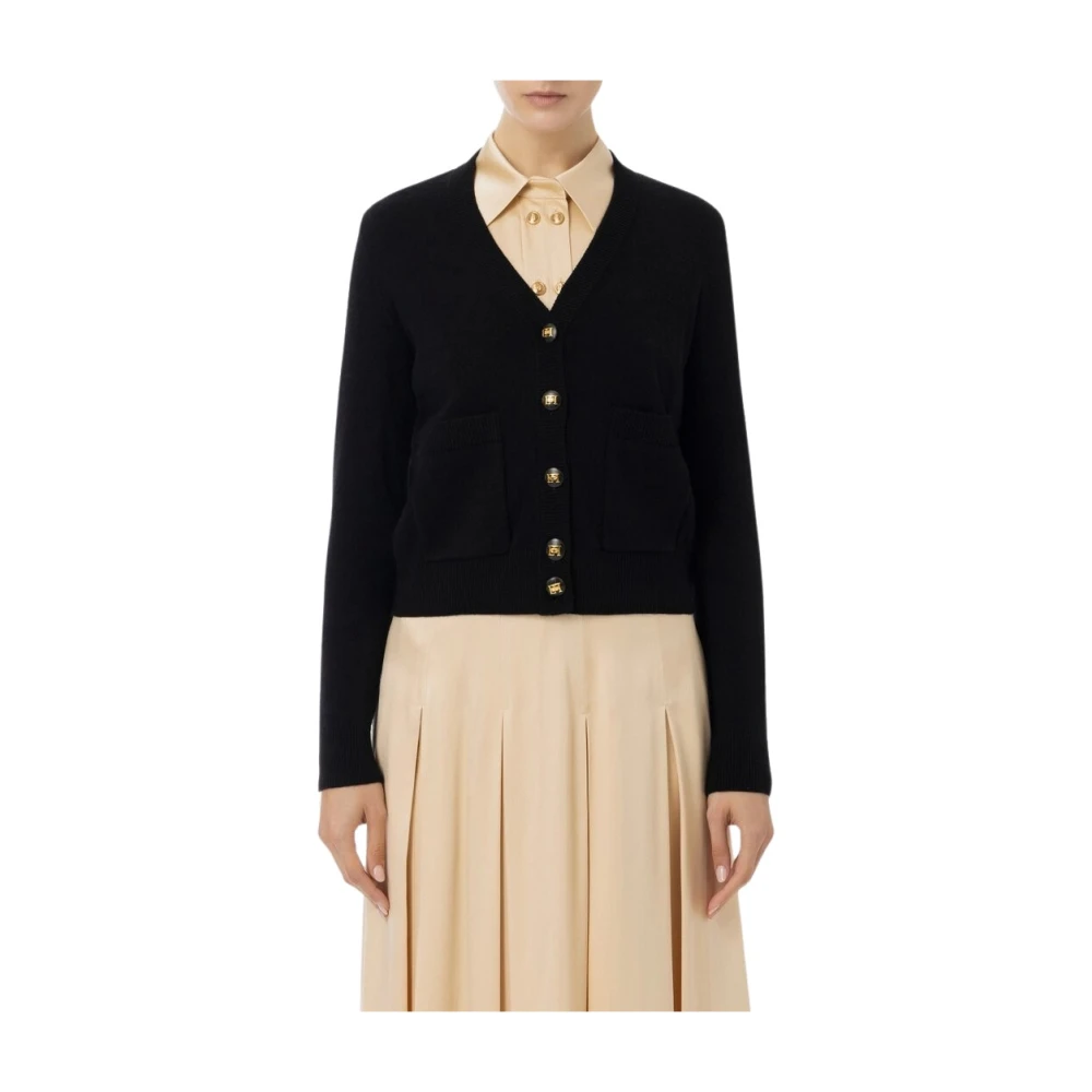 Elisabetta Franchi Stijlvolle Sweater Collectie Black Dames