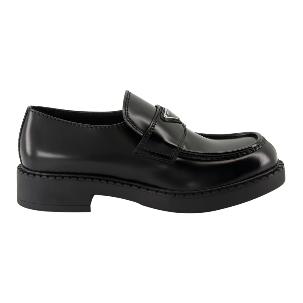 Prada Men's Black Chocolate Loafers - Loafers - 9 Uk - Shoes