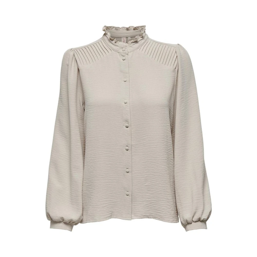 Only Plooi Shirt Moonbeam Beige Dames