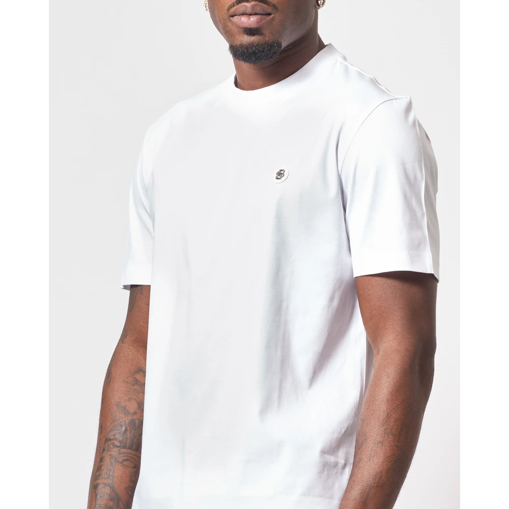Hugo Boss Witte T-shirt met Double B-monogram White Heren
