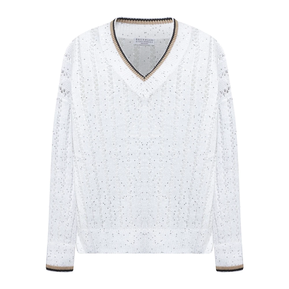 Knitwear > V-neck Knitwear - - Brunello Cucinelli - Modalova