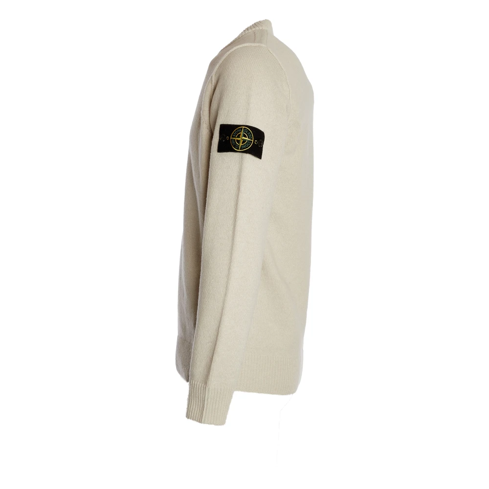 Stone Island Grijze Crew Neck Sweater Aw24 Gray Heren