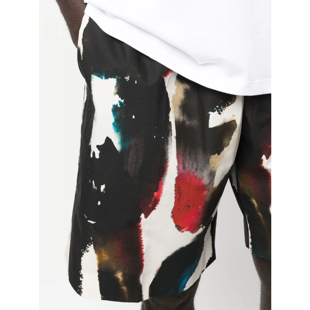 alexander mcqueen Logo-Print Shorts MultiColour Multicolor Heren