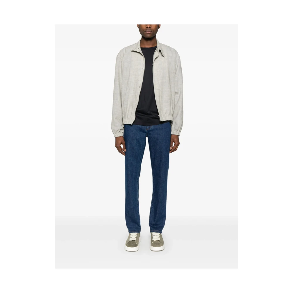 Ermenegildo Zegna Indigo Blauwe Klassieke Vijf Zak Jeans Blue Heren