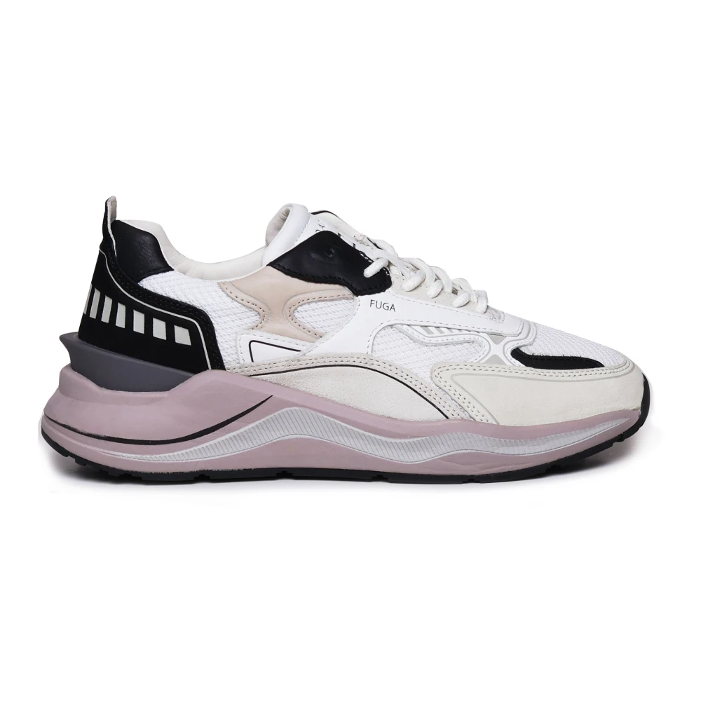 D.A.T.E., Sneakers, male, Multicolor, 10 UK, White Trainers with Elongated Sole