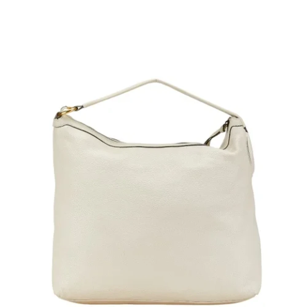 Gucci Vintage Pre-owned Leather gucci-bags White Dames