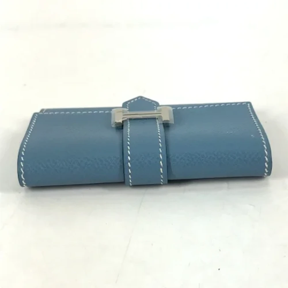 Hermès Vintage Pre-owned Leather home-office Blue Dames