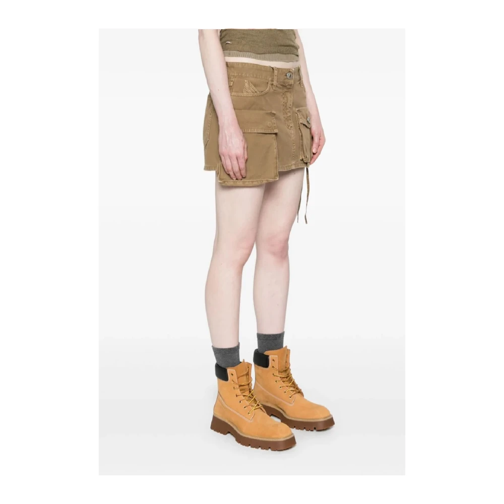 The Attico Chic Mini Skirt Fay Khaki Green Dames