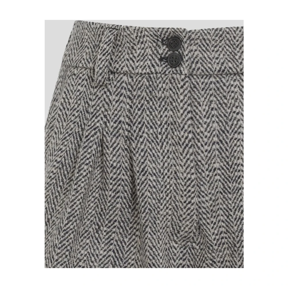Golden Goose Wool Leilan Short Gray Dames