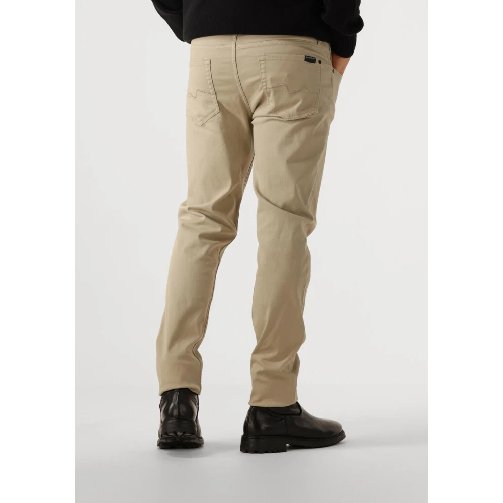 7 For All Mankind Smalle Broek Donkerblauw Beige Heren