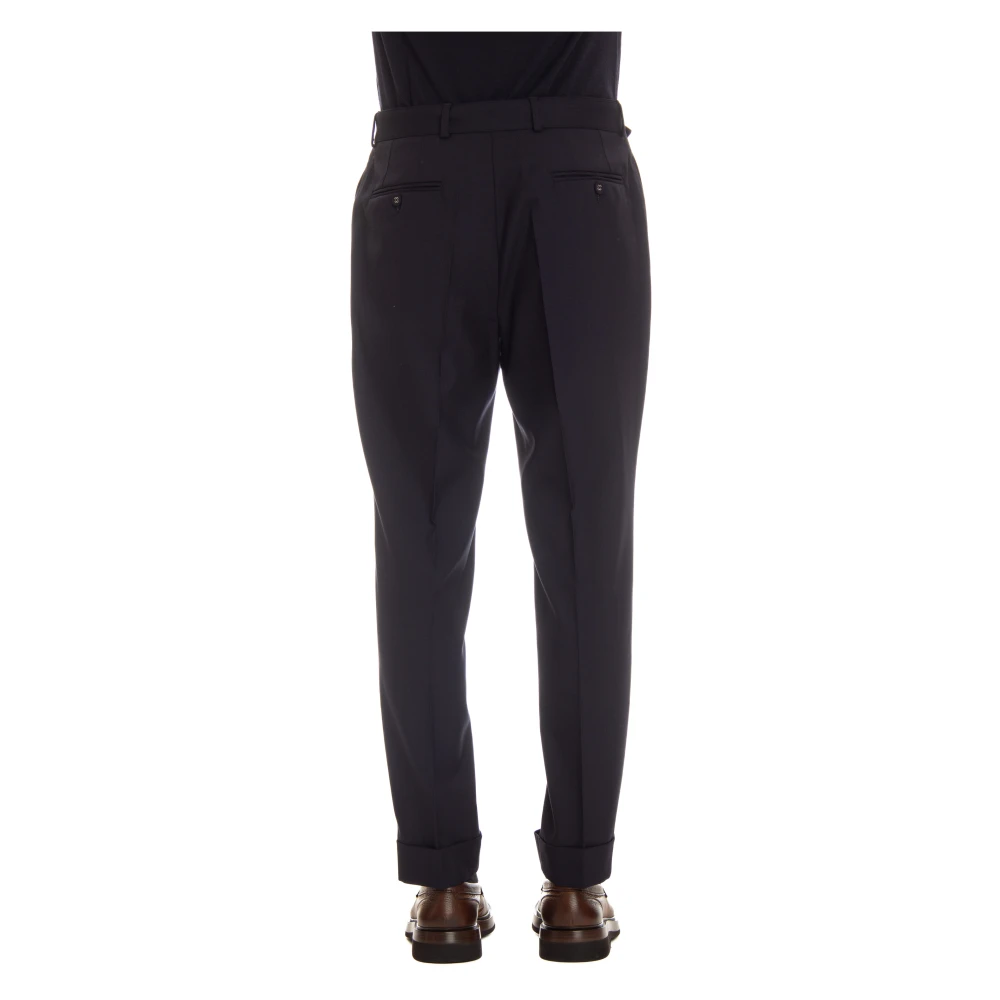 Officine Générale Blauwe Wollen Broek Pierre Model Blue Heren