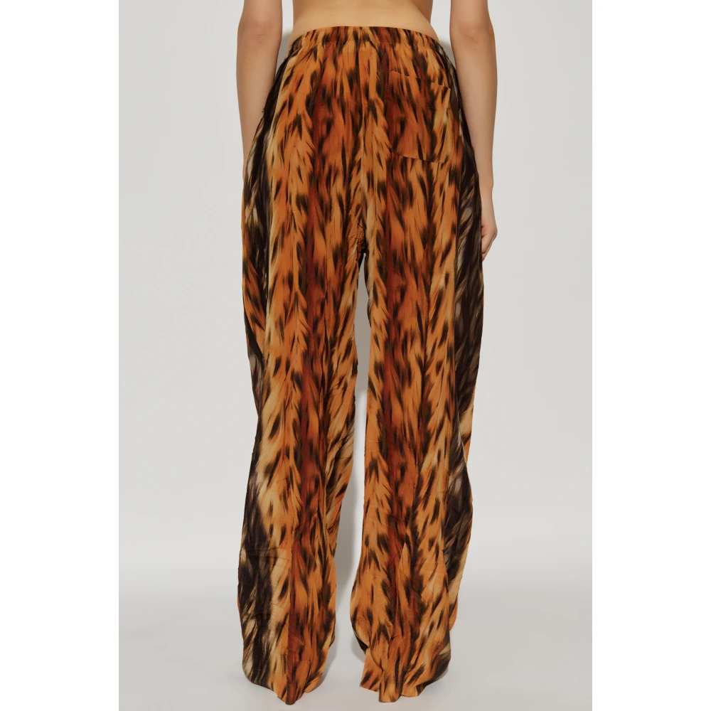 Balenciaga Zijden broek Orange Dames