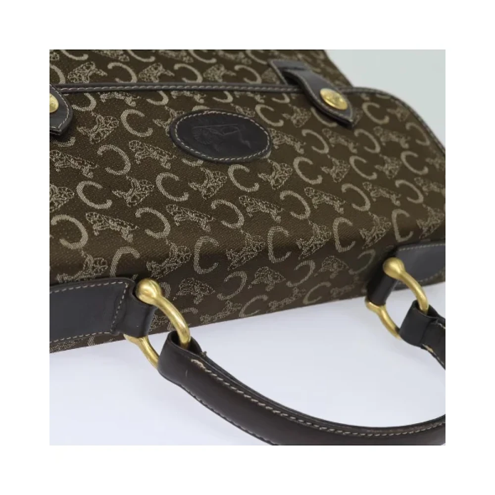 Celine Vintage Pre-owned Canvas handbags Brown Dames