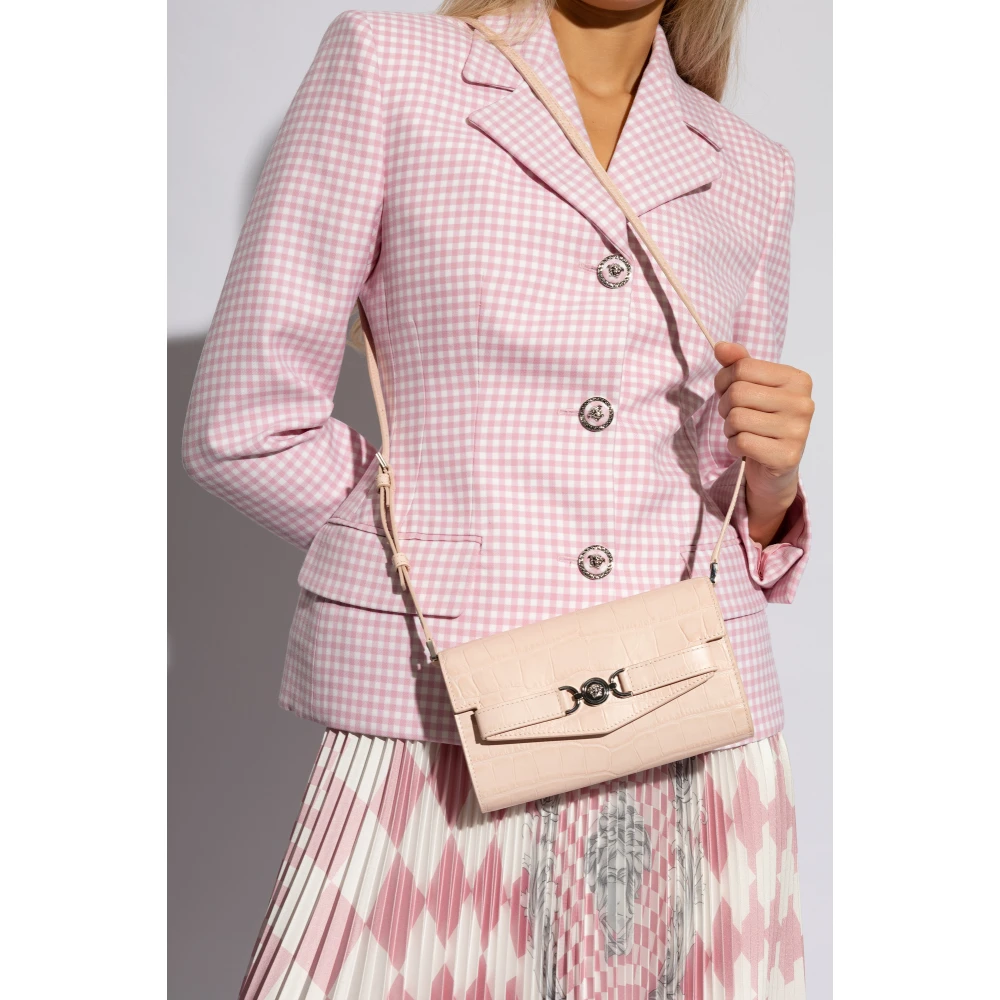 Versace Leren schoudertas Pink Dames