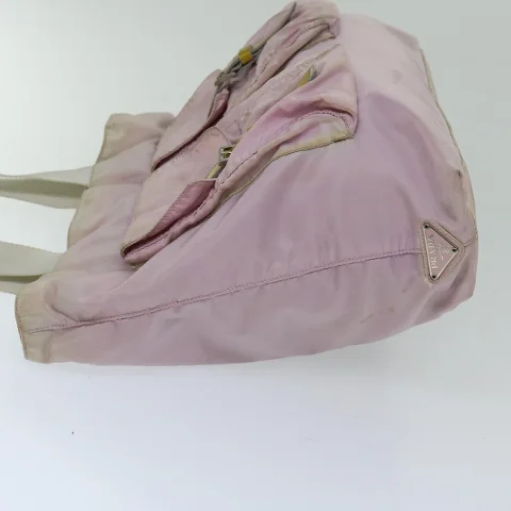 Prada Vintage Pre-owned Nylon totes Pink Dames