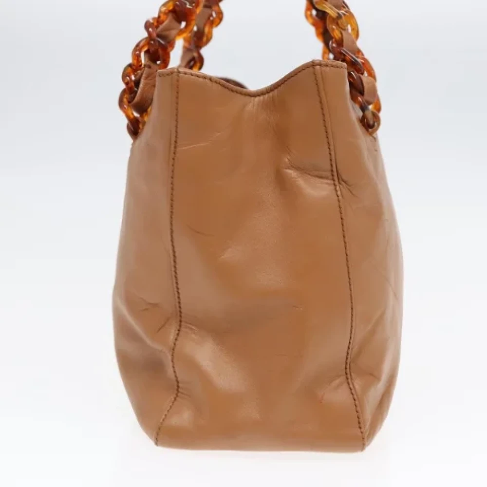 Prada Vintage Pre-owned Leather prada-bags Brown Dames
