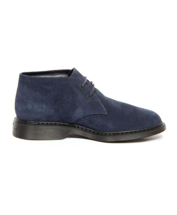chaussures-bleues-en-cuir-avec-memory-foam