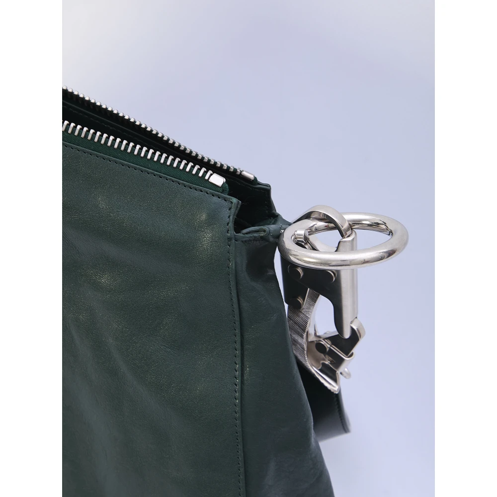 Burberry Groene Schoudertas van Gerimpeld Kalfsleer Green Dames