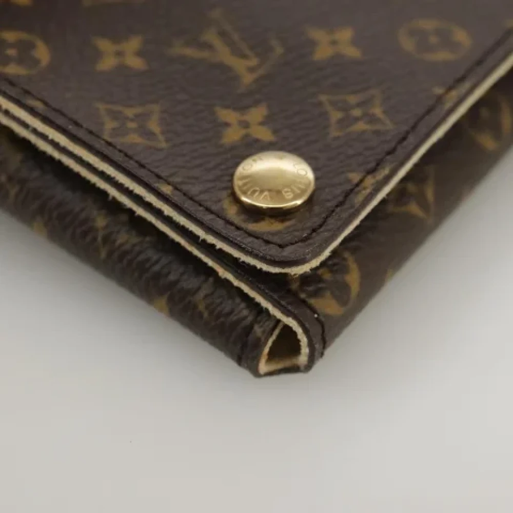 Louis Vuitton Vintage Pre-owned Canvas wallets Brown Dames