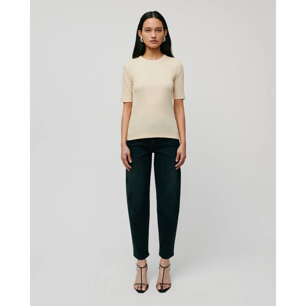 IVY OAK Comfortabel katoenen T-shirt in geel Yellow Dames