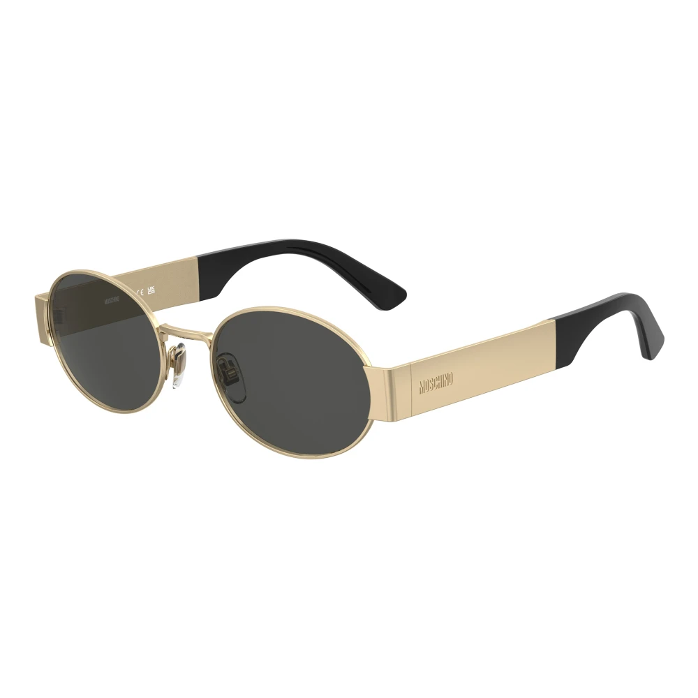 Moschino Unisex Yellow Rose Gold Grey Sunglasses - Sunglasses - 55 Mm - Accessories