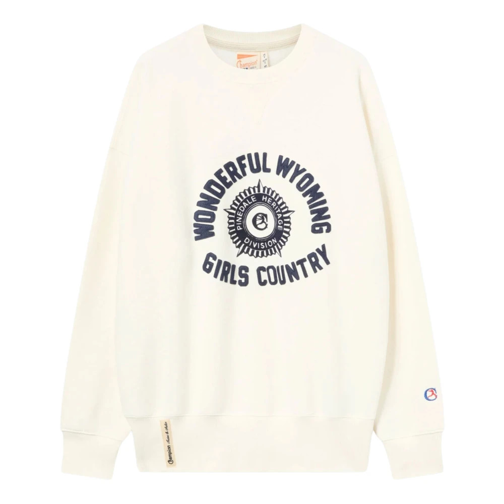 Champion Men's Cream Sweater With Appliqué Detailing