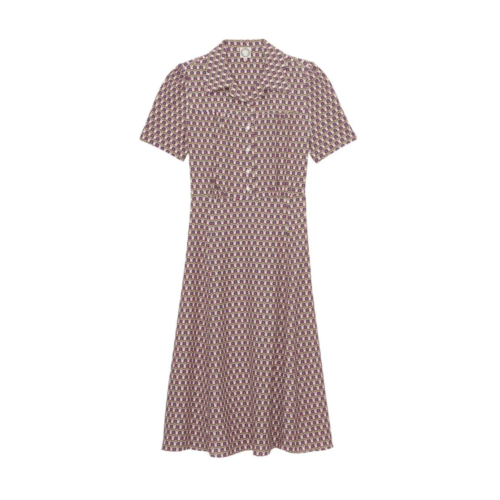 Ines De La Fressange Paris Angèle eikenblad jurk Multicolor Dames