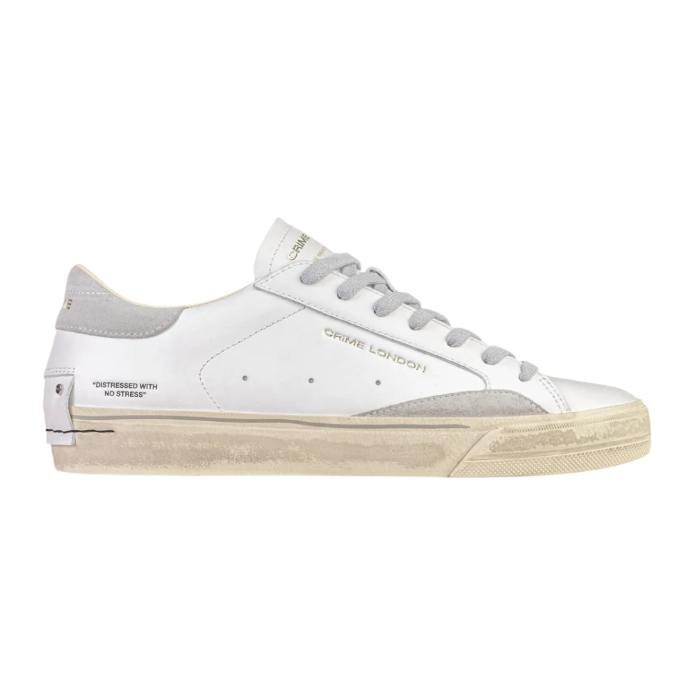 Crime London Distressed 2.0 Sneakers Heren Schoenen Wit